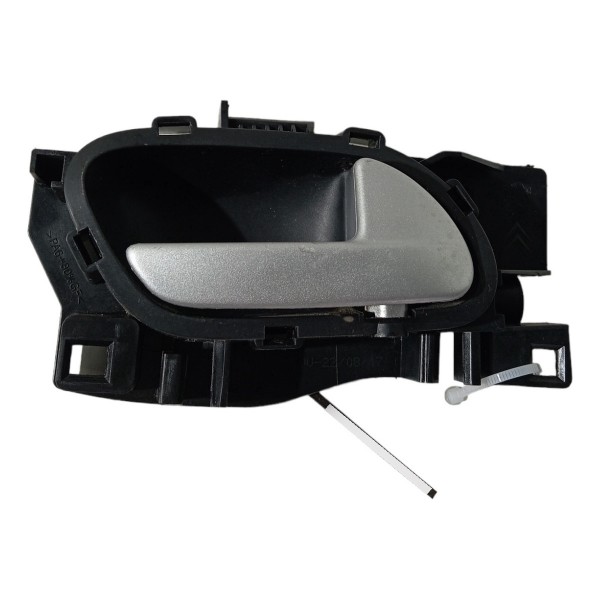 Maçaneta Interna Dianteira Direita Peugeot 2008 2017 2018 19 Preto Dianteira