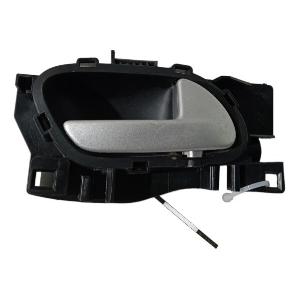 Maçaneta Interna Dianteira Direita Peugeot 2008 2017 2018 19 Preto Dianteira