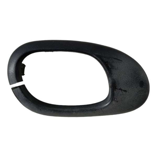 Moldura Maçaneta Interna Esquerda Peugeot 206 207 2003 04 05 Preto Dianteira/traseira