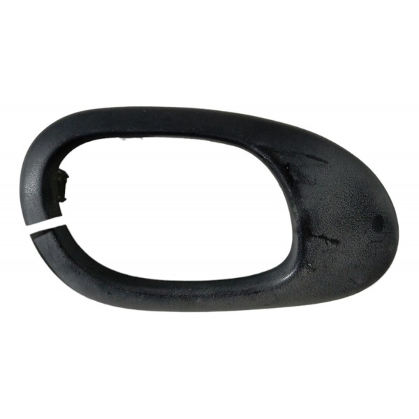 Moldura Maçaneta Interna Esquerda Peugeot 206 207 2003 04 05 Preto Dianteira/traseira