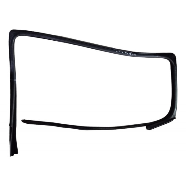 Borracha Guarnição Porta Traseira Direita Renault Sandero 10 Preto