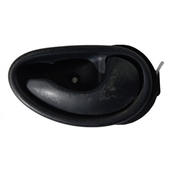 Maçaneta Interna Dianteira Direita Fiat Palio 2007 2008 2009 Preto Dianteira