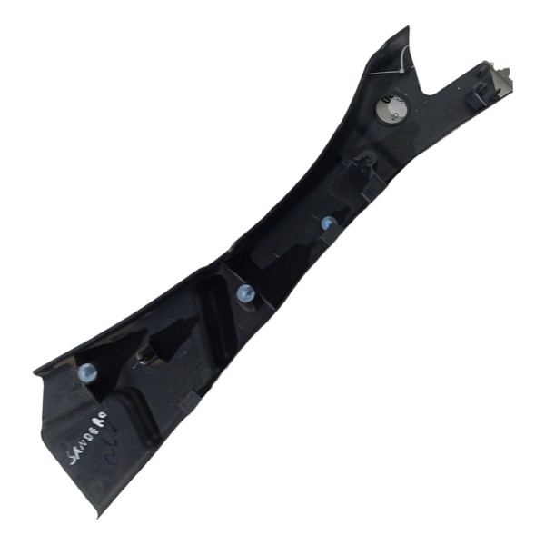 Acabamento Coluna Banco Tras. Direito Renault Sandero 2010 Preto