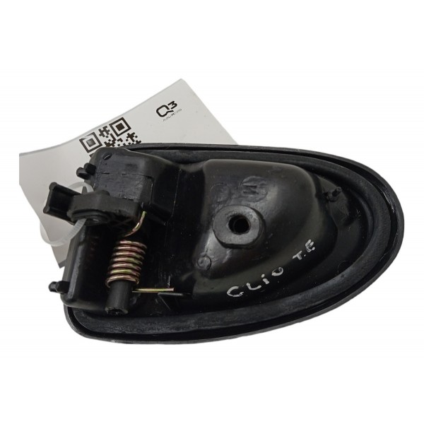 Maçaneta Interna Traseira Esquerda Renault Clio 2001 2002 03 Preto Traseira