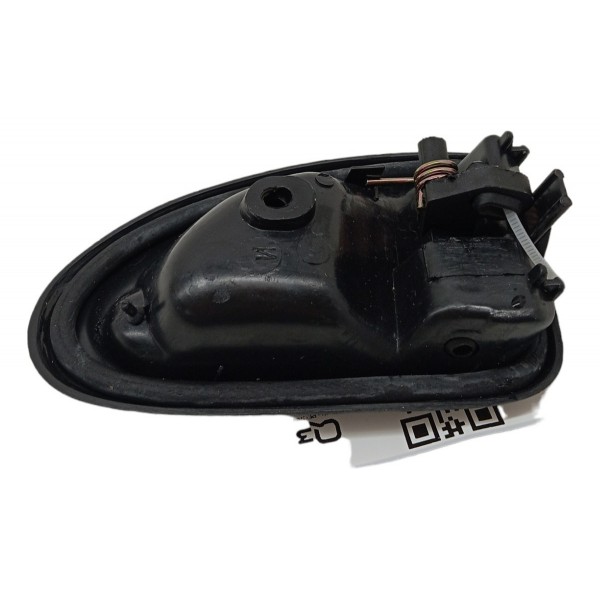 Maçaneta Interna Traseira Esquerda Renault Clio 2001 2002 03 Preto Traseira