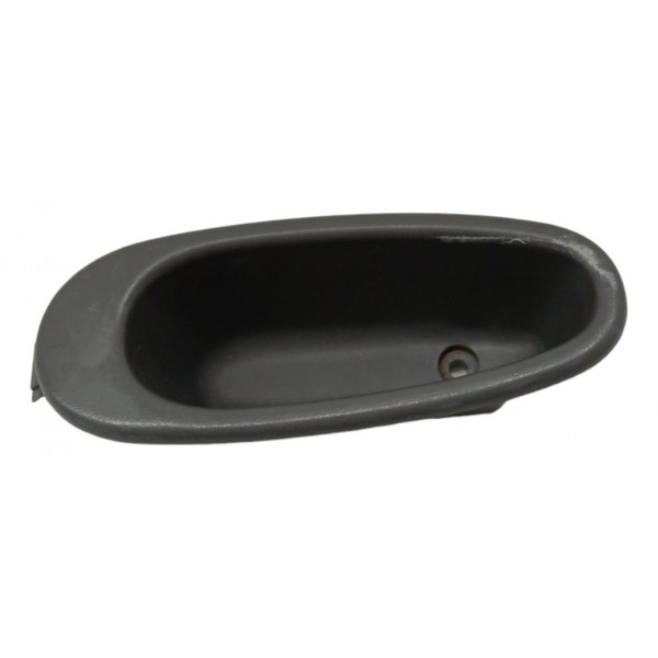 Puxador Interno Porta Traseira Esquerda Renault Clio 2002 03 Preto Traseira