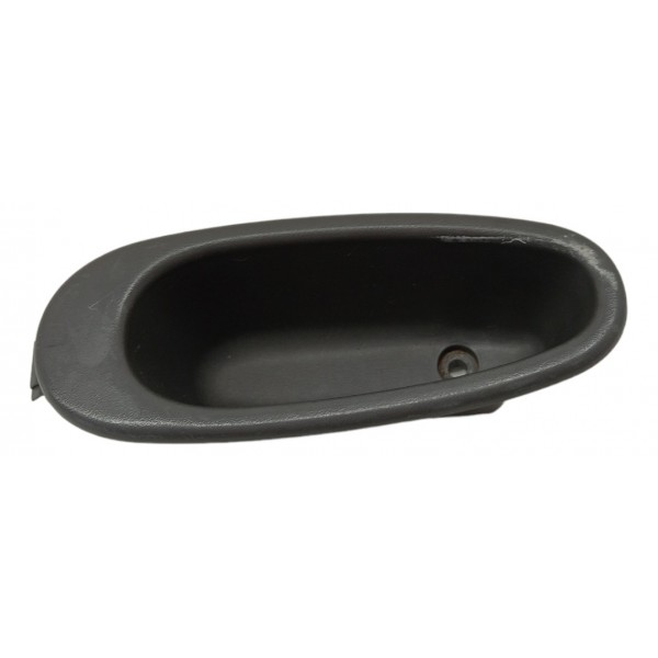 Puxador Interno Porta Traseira Esquerda Renault Clio 2002 03 Preto Traseira