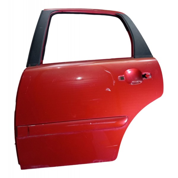 Porta Traseira Esquerda Citroen C3 2003 04 05 06 07 08 09 12 Traseira Esquerdo Vermelho