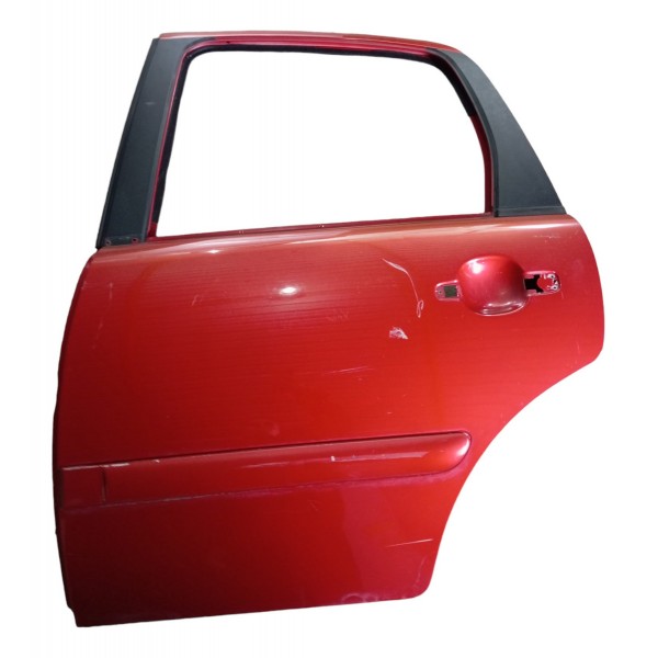 Porta Traseira Esquerda Citroen C3 2003 04 05 06 07 08 09 12 Traseira Esquerdo Vermelho