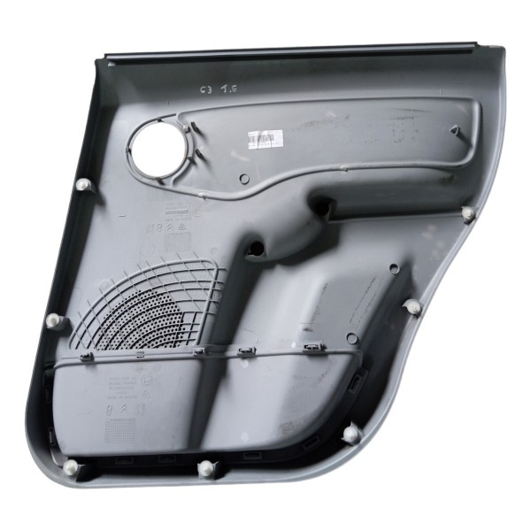 Forro Porta Traseira Esquerda Citroen C3 2003 2004 2005 2006 Preto