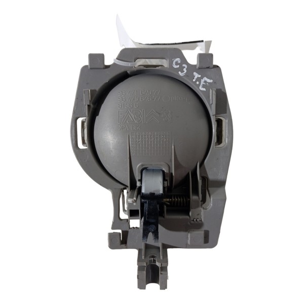 Maçaneta Interna Traseira Esquerda Citroen C3 2003 04 05 06 Preta Traseira