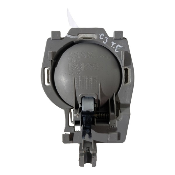 Maçaneta Interna Traseira Esquerda Citroen C3 2003 04 05 06 Preta Traseira