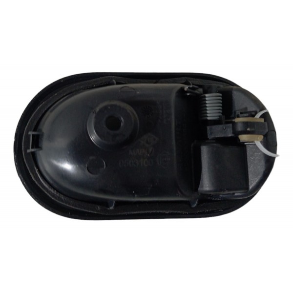 Maçaneta Interna Traseira Esquerda Renault Sandero 2010 2011 Preto Traseira
