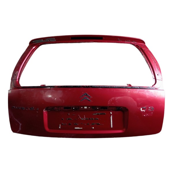 Tampa Traseira Porta Malas Citroen C3 2006 2007 2008 2009 10 Vermelho
