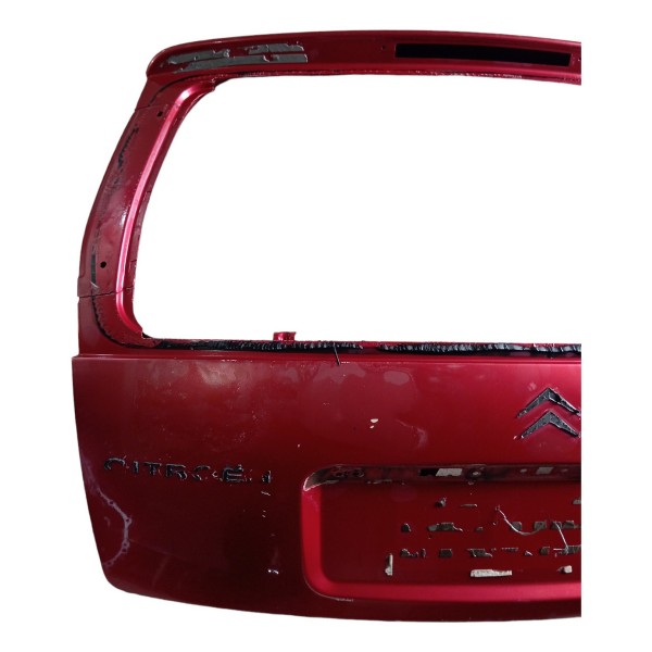Tampa Traseira Porta Malas Citroen C3 2006 2007 2008 2009 10 Vermelho