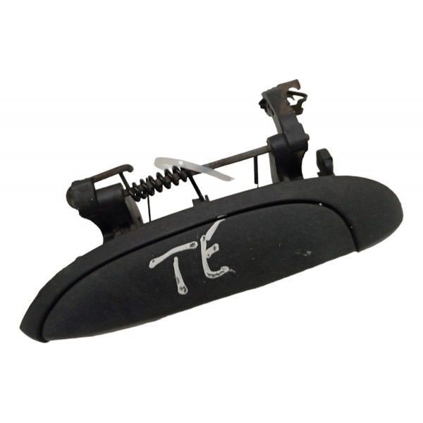 Maçaneta Externa Traseira Esquerda Renault Clio 2002 2003 04 Preto Traseira