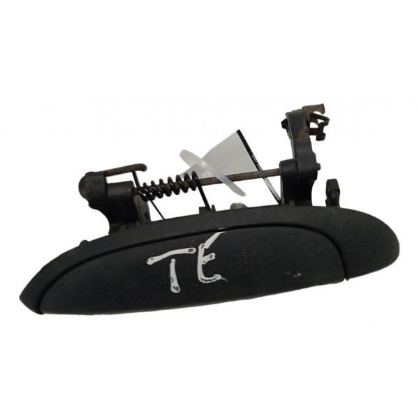 Maçaneta Externa Traseira Esquerda Renault Clio 2002 2003 04 Preto Traseira