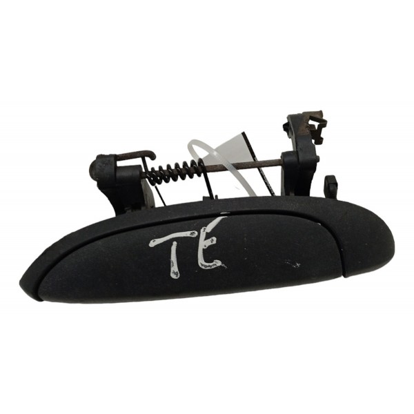 Maçaneta Externa Traseira Esquerda Renault Clio 2002 2003 04 Preto Traseira