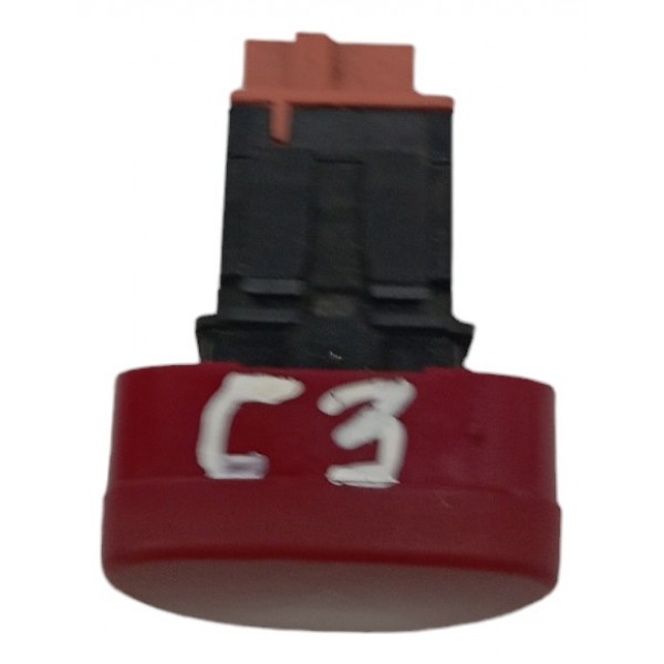 Botão Pisca Alerta Citroen C3 1.4 2003 2004 2005 2006 2008  Vermelho