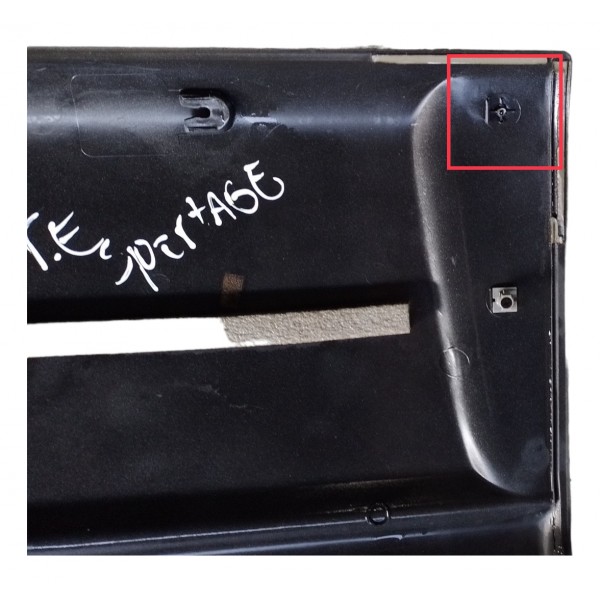 Borrachão Friso Porta Traseiro Esquerdo Kia Sportage 2010 Prata