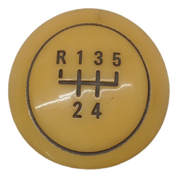 Acabamento Bola Manopla Cambio Chevrolet Spin 2013 2014 2015 Amarelo