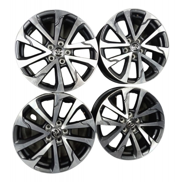 Jogo Roda Aro 18 Toyota Corolla Cross 2020 2021 2022 2023 24 Preto