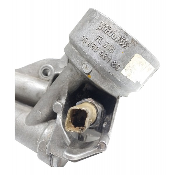 Suporte Filtro Oleo Motor Peugeot 207 1.4 8v Prata