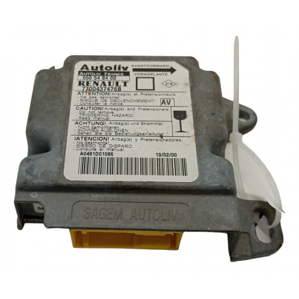 Modulo Airbag Colisão Renault Megane 2000 2001 2002 2003 04