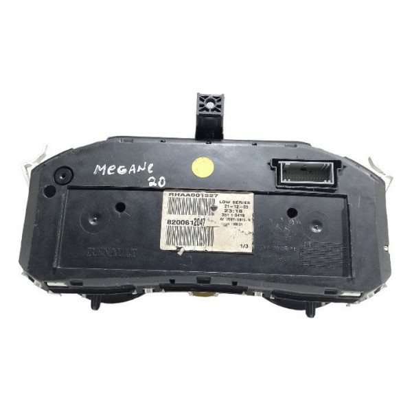 Painel Instrumento Renault Megane 2.0  Com Detalhes Preto