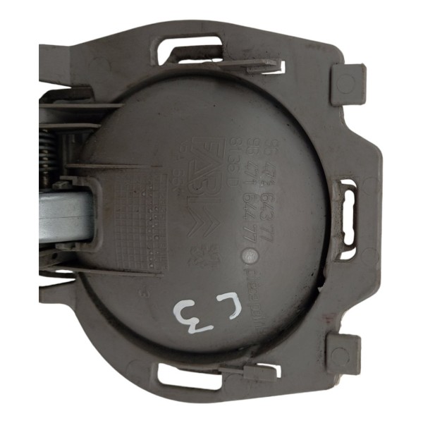Maçaneta Interna Traseira Direita Citroen C3 2007 2008 2009 Preto Traseira