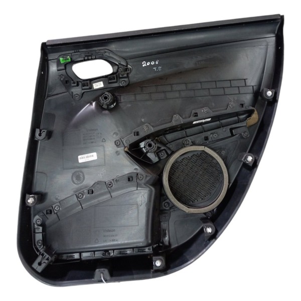 Forro Porta Traseira Esquerda Peugeot 2008 1.6 2016 2017 18 Preto