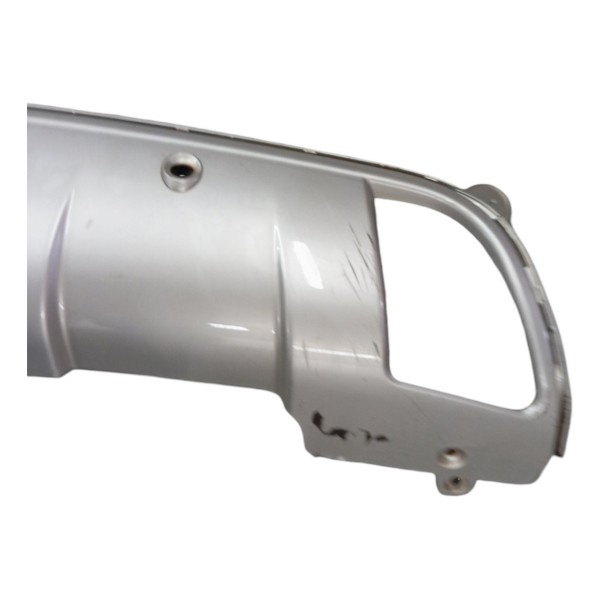 Aplique Spoiler Parachoque Traseiro Peugeot 2008 1.6 2016 17 Preto