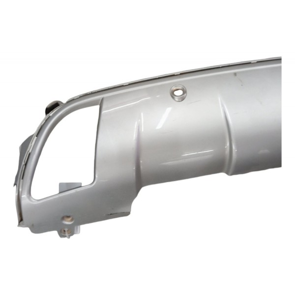 Aplique Spoiler Parachoque Traseiro Peugeot 2008 1.6 2016 17 Preto