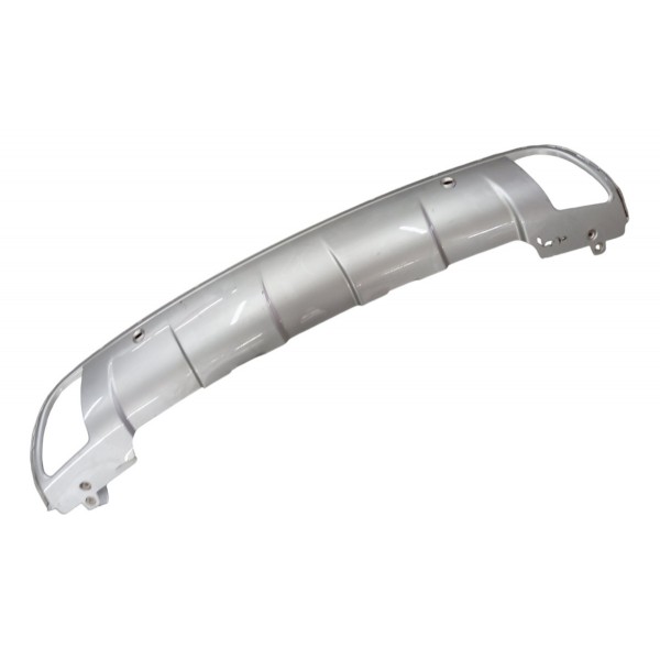 Aplique Spoiler Parachoque Traseiro Peugeot 2008 1.6 2016 17 Preto