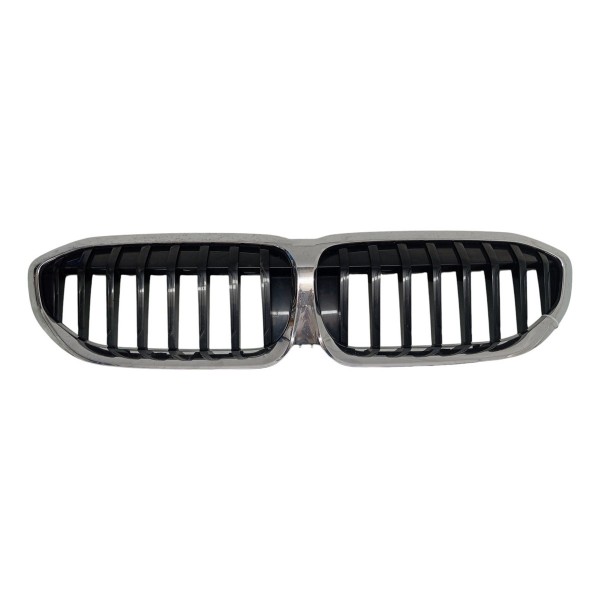Grade Dianteira Bmw 320i 330i G20 2020 2021 2022 2023 Preto . Prata Brilhante
