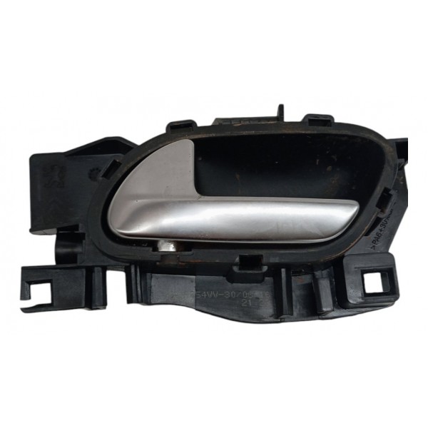 Maçaneta Interna Dianteira Esquerda Peugeot 2008 1.6 2016 17 Prateado Dianteira