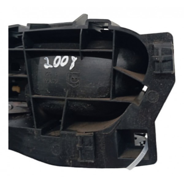 Maçaneta Interna Traseira Direita Peugeot 2008 1.6 2016 17 Prateado Traseira