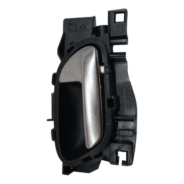 Maçaneta Interna Traseira Direita Peugeot 2008 1.6 2016 17 Prateado Traseira