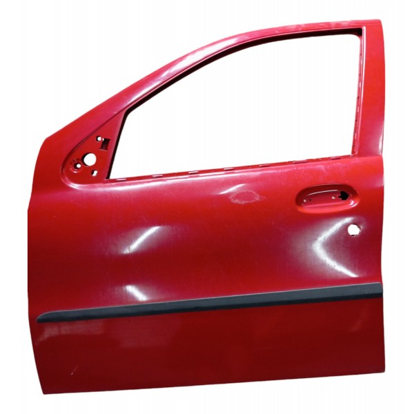 Porta Dianteira Esquerda Fiat Palio Siena Fire 2005 2006 07 Esquerdo Vermelho Dianteira
