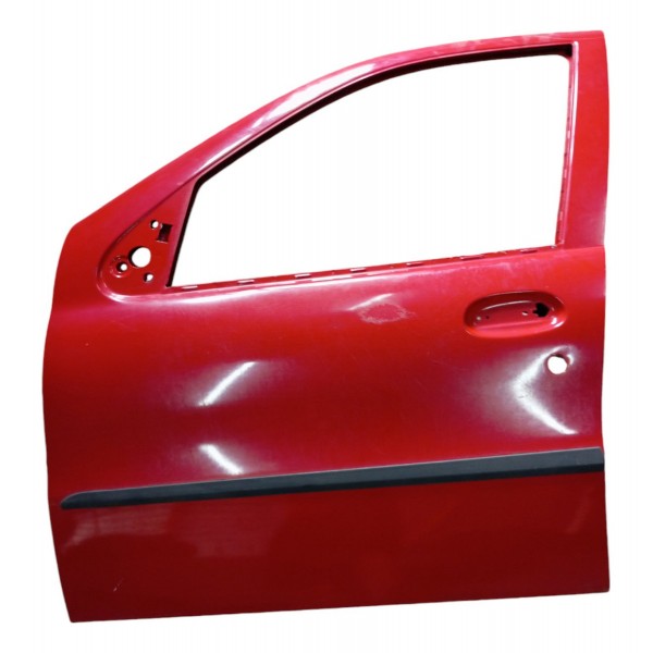 Porta Dianteira Esquerda Fiat Palio Siena Fire 2005 2006 07 Esquerdo Vermelho Dianteira