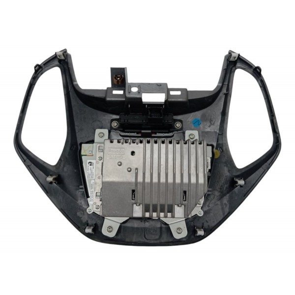 Moldura Radio Multimídia Alerta Trava Porta Ford Ka 1.0 2015 Preto