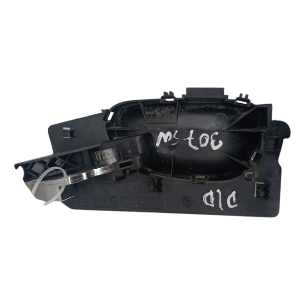 Maçaneta Interna Dianteira Direita Peugeot 307 Sw 2005 06 Preto Dianteira