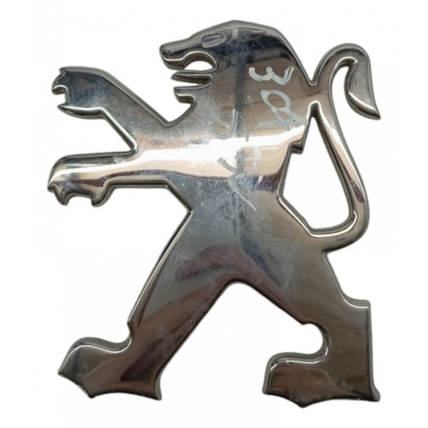 Emblema Logo Tampa Traseira Peugeot 307 Sw 2003 05 06 07 08 Preto