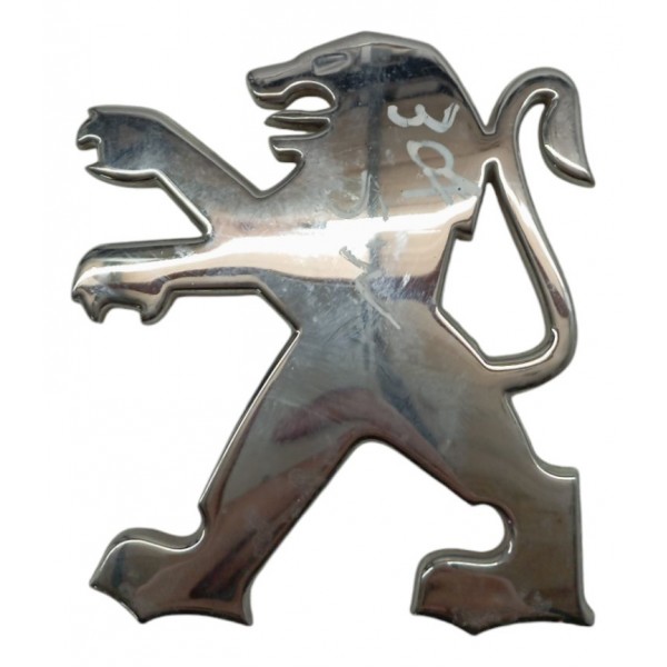 Emblema Logo Tampa Traseira Peugeot 307 Sw 2003 05 06 07 08 Preto