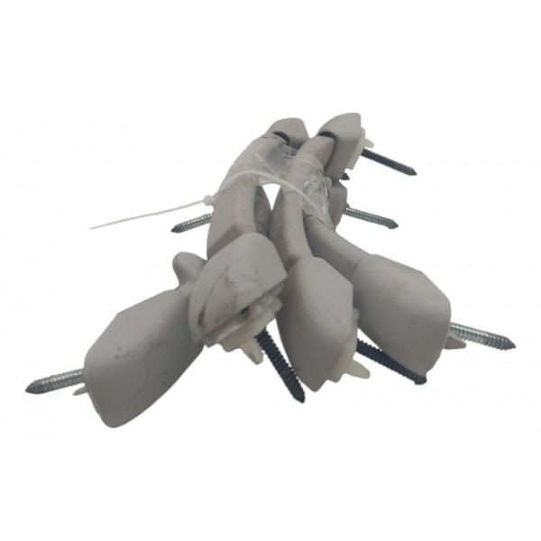 Kit Paga Mão Alça Teto Pqp Peugeot 307 Sw 2005 06 07 08 Branco