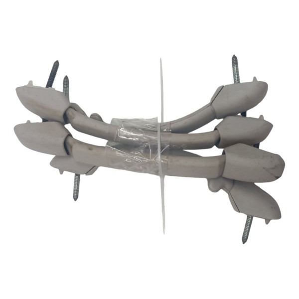 Kit Paga Mão Alça Teto Pqp Peugeot 307 Sw 2005 06 07 08 Branco