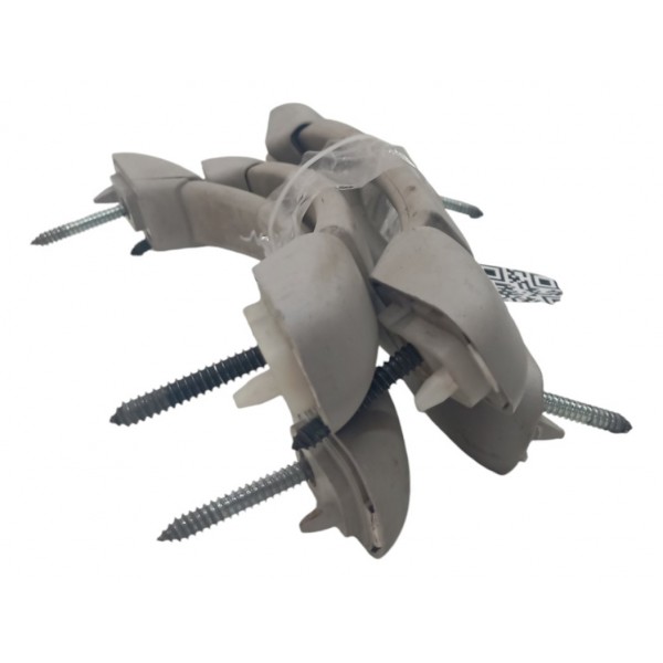 Kit Paga Mão Alça Teto Pqp Peugeot 307 Sw 2005 06 07 08 Branco