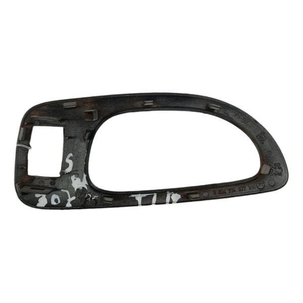 Moldura Maçaneta Interna Traseira Direita Peugeot 307 05 07 Preto Traseira