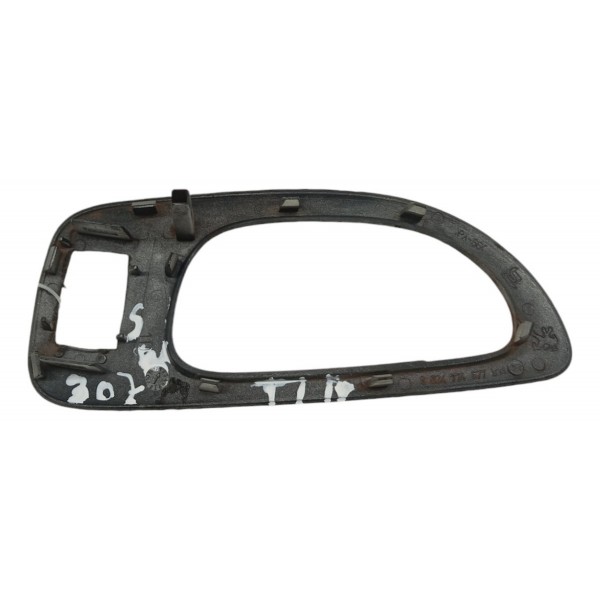 Moldura Maçaneta Interna Traseira Direita Peugeot 307 05 07 Preto Traseira