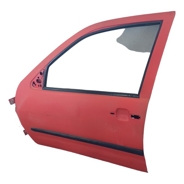 Porta Dianteira Esquerda Volkswagen Polo Van 1998 Detalhes  Esquerdo Vermelha Dianteira